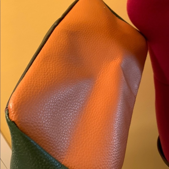 Neiman Marcus Black and Green Tote Bag with Tan details NWOT - Picture 6 of 9